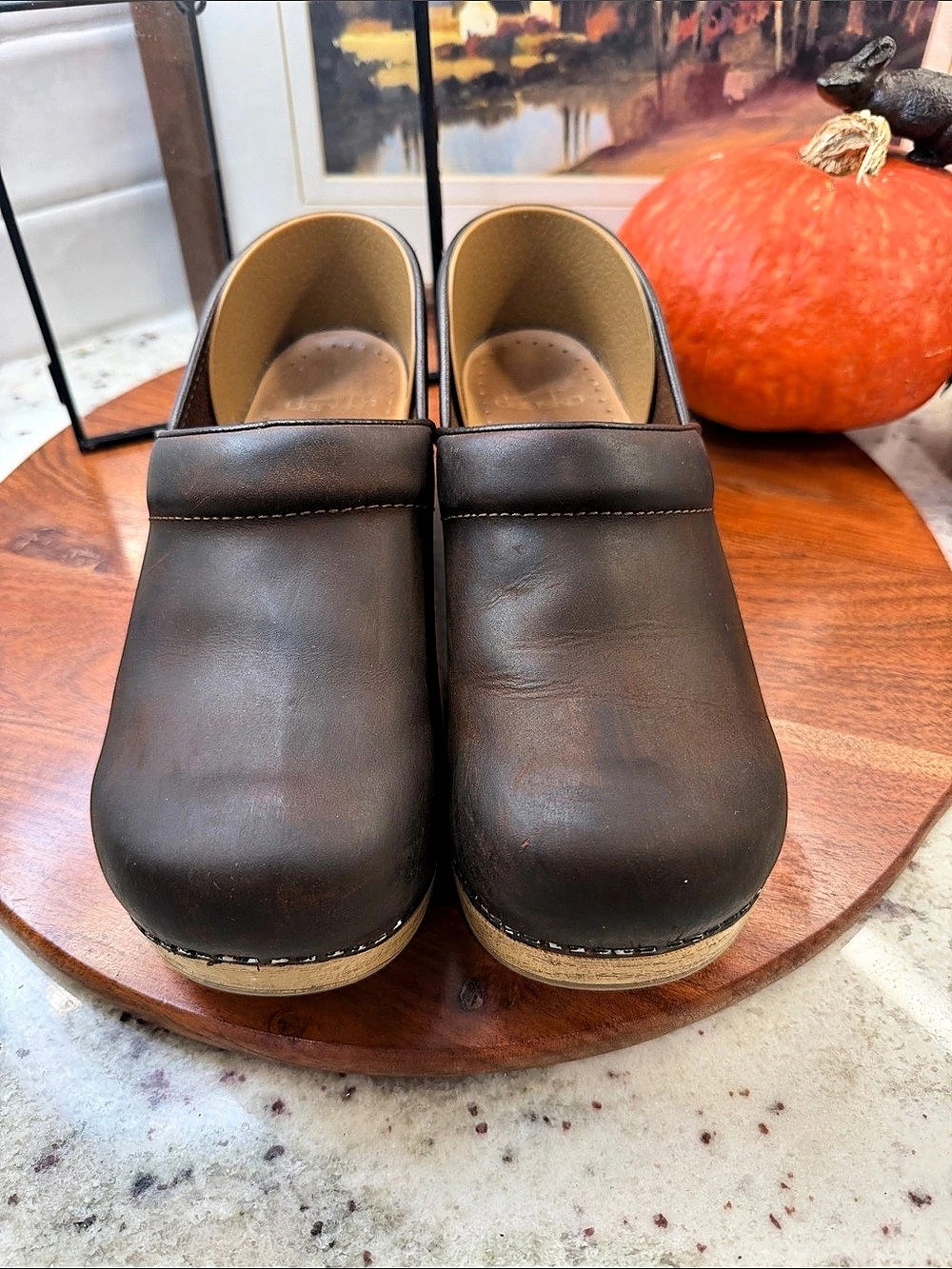 Dansko Professional Oiled Leather Clogs Brown EU 40